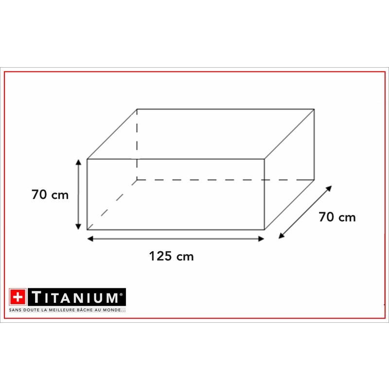 Ventes Housse de protection indéchirable pour barbecue TITANIUM® - 125 x 70 x 70 cm déstockage - -2