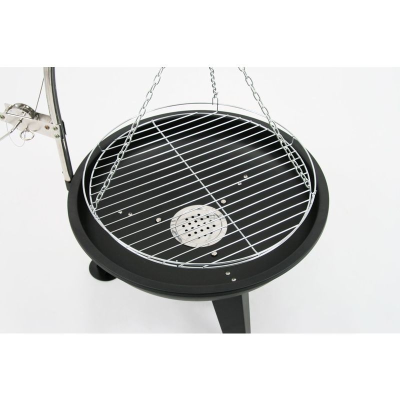 Ventes BBQ-Toro Gril pivotant | gril à charbon de bois | Ø 64 cm | pivotant avec grille déstockage - -1