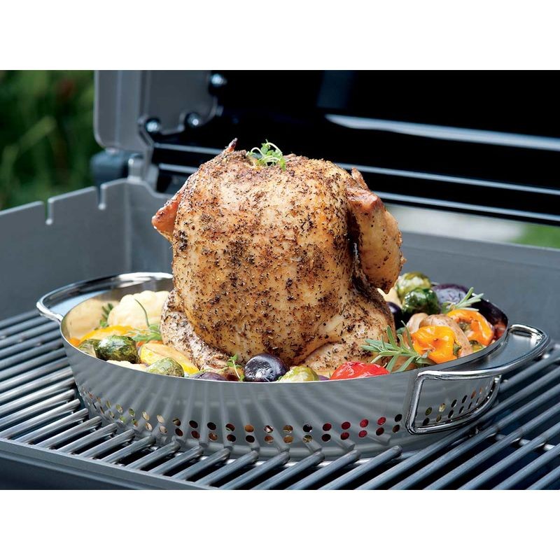 Ventes Plat de cuisson à volaille pour barbecue Weber Gourmet System déstockage - -1