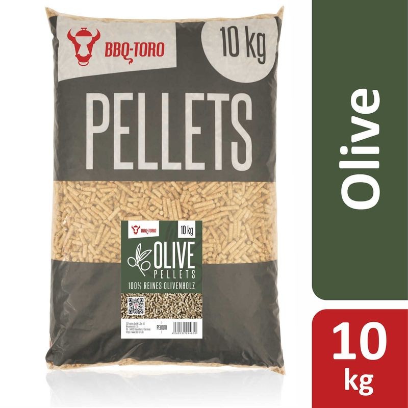 Ventes BBQ-Toro Olive Pellets composer de 100% bois d'olivier | 10 kg | Pellets déstockage - -0
