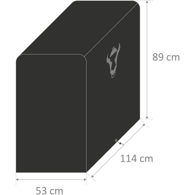 Ventes BBQ-Toro Couvercle du gril, (L) 114 x (H) 89 x (P) 53 cm, Hotte grillagée déstockage - -1