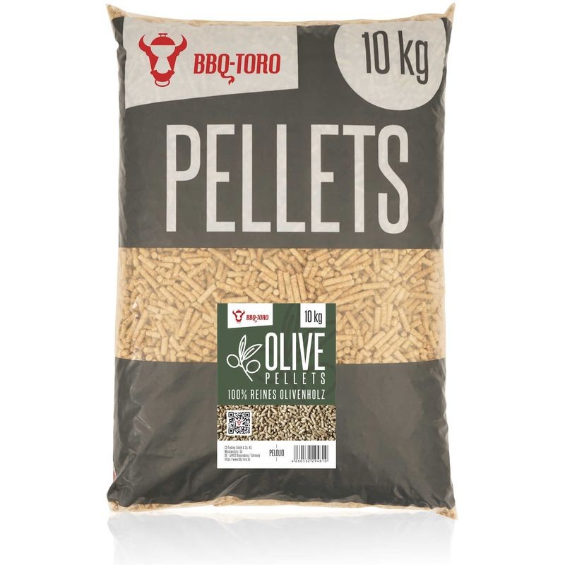 Ventes BBQ-Toro Olive Pellets composer de 100% bois d'olivier | 10 kg | Pellets déstockage - -3