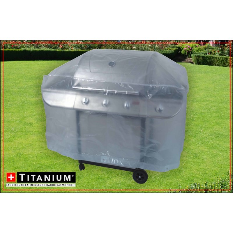 Ventes Housse de protection indéchirable pour barbecue TITANIUM® - 125 x 70 x 70 cm déstockage - -1