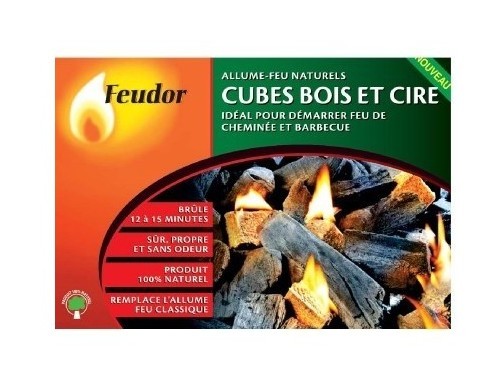 Ventes Cube bois et cire 32 allume-feu déstockage - Ventes Cube bois et cire 32 allume-feu déstockage