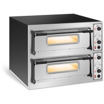 Ventes Royal Catering Four · Pizza lectrique 2 tages @ 66x66x14cm 9,4kW 400V 455øC déstockage