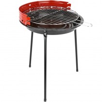 Ventes PrimeMatik - Barbecue à charbon de bois de 33 cm avec pattes BBQ grille pour jardin et camping déstockage