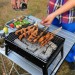 Ventes Barbecue Barbecue Grill Poêle à charbon portable pliant avec poignées Mini extérieur Sasicare déstockage - 4