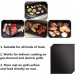 Ventes Tapis de Cuisson pour Barbecue et Four, Lot de 4 Tapis BBQ Anti-adhérent Réutilisable Nettoyable, Idéal au Gaz Charbon, 330 x 400 x 0.2 mm - Noir déstockage - 3