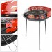 Ventes PrimeMatik - Barbecue à charbon de bois de 33 cm avec pattes BBQ grille pour jardin et camping déstockage - 1