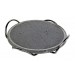 Ventes Plaque de cuisson ronde diam 26 cm en pierre de lave avec fond en chrome déstockage